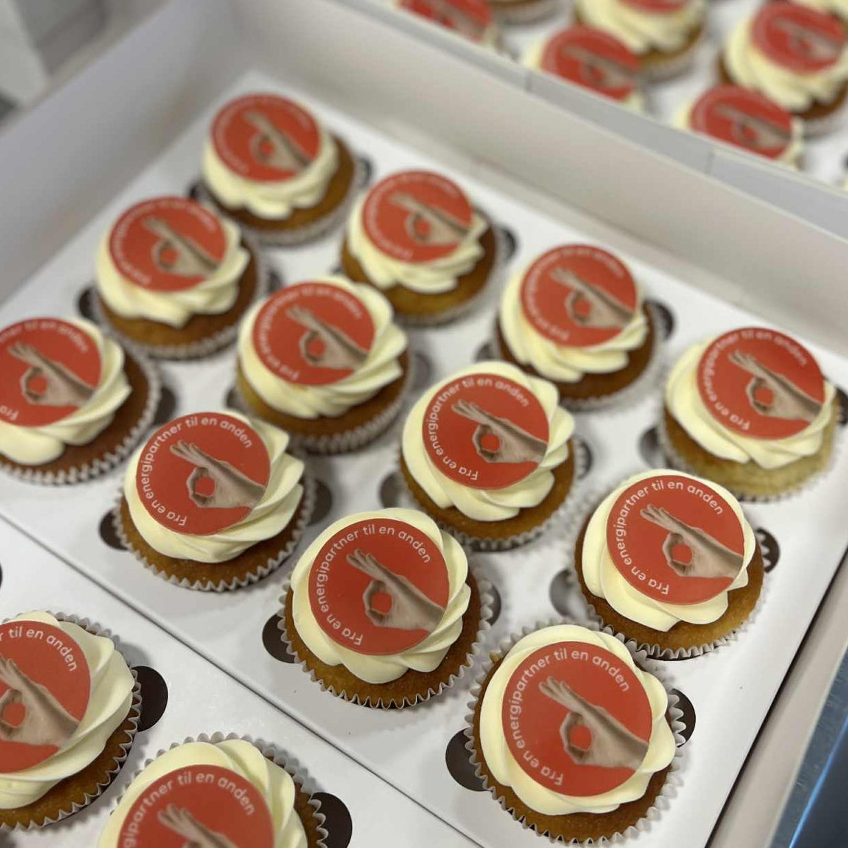 Cupcakes 96 stk. med Firma Logo til dit event