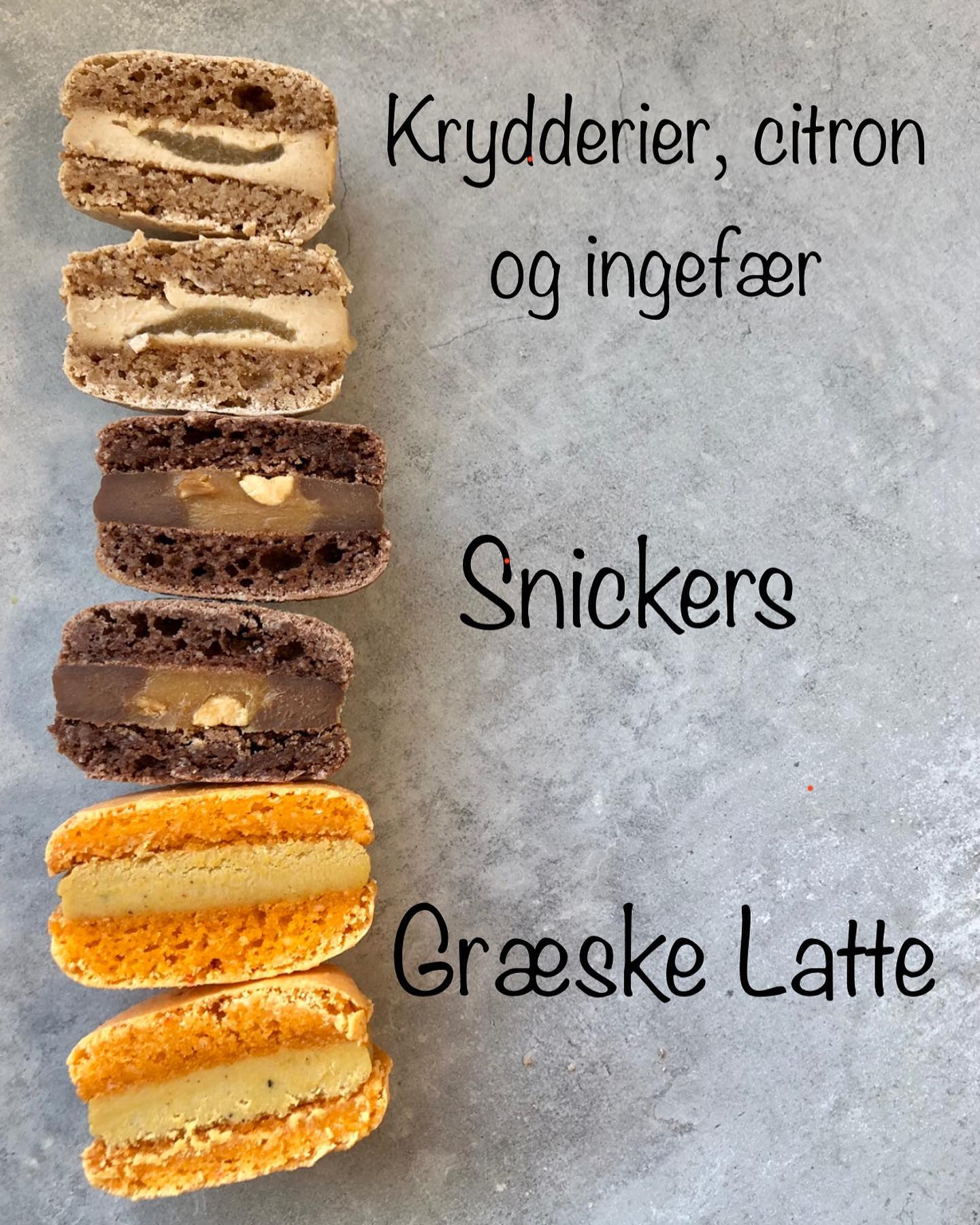 Macarons 50 stk. med print til bryllup, barnedåb, konfirmation mm. -Bryllups stil