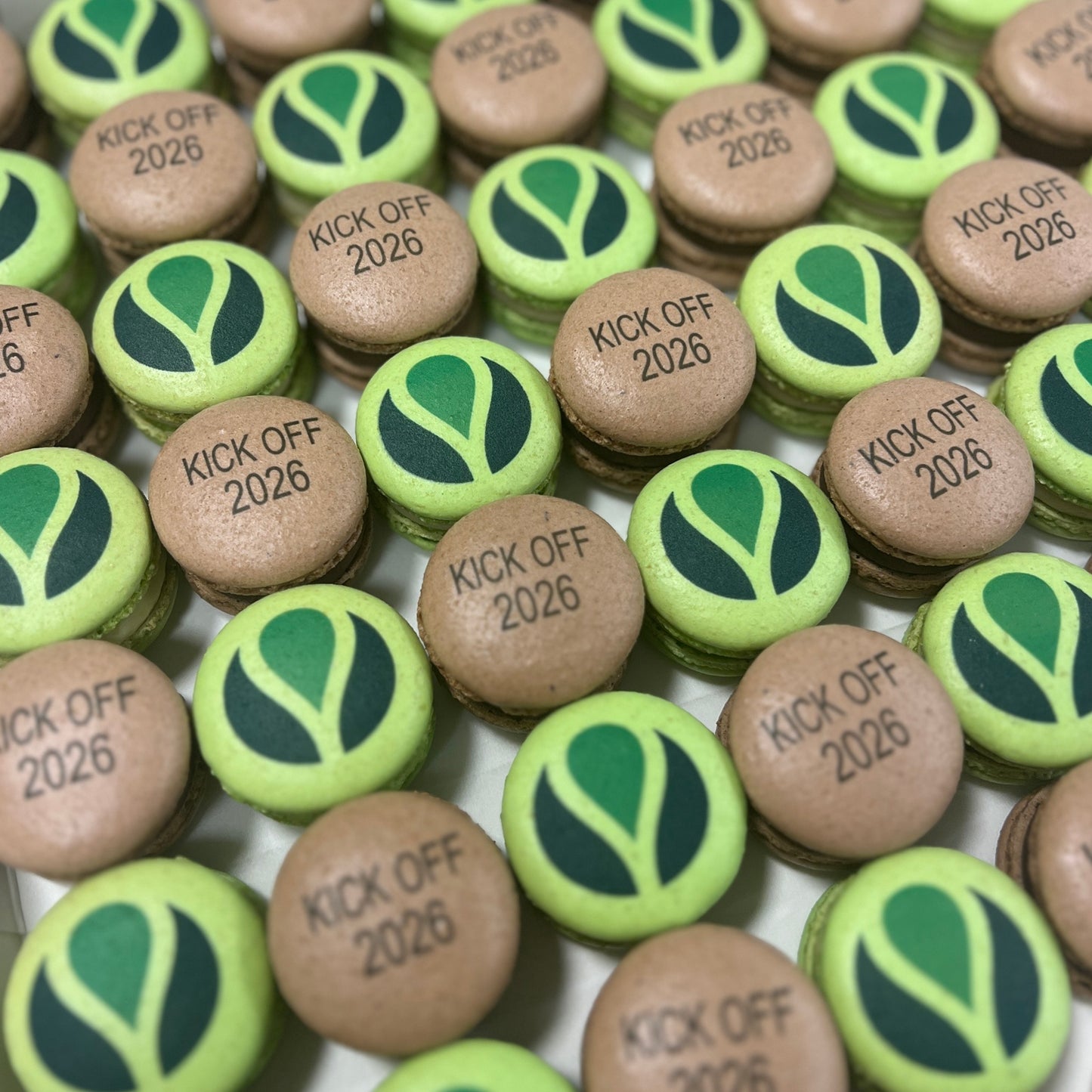 Lux Macarons med logo print på til dit event 50 stk.