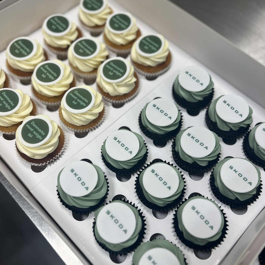 Cupcakes 96 stk. med Firma Logo til dit event