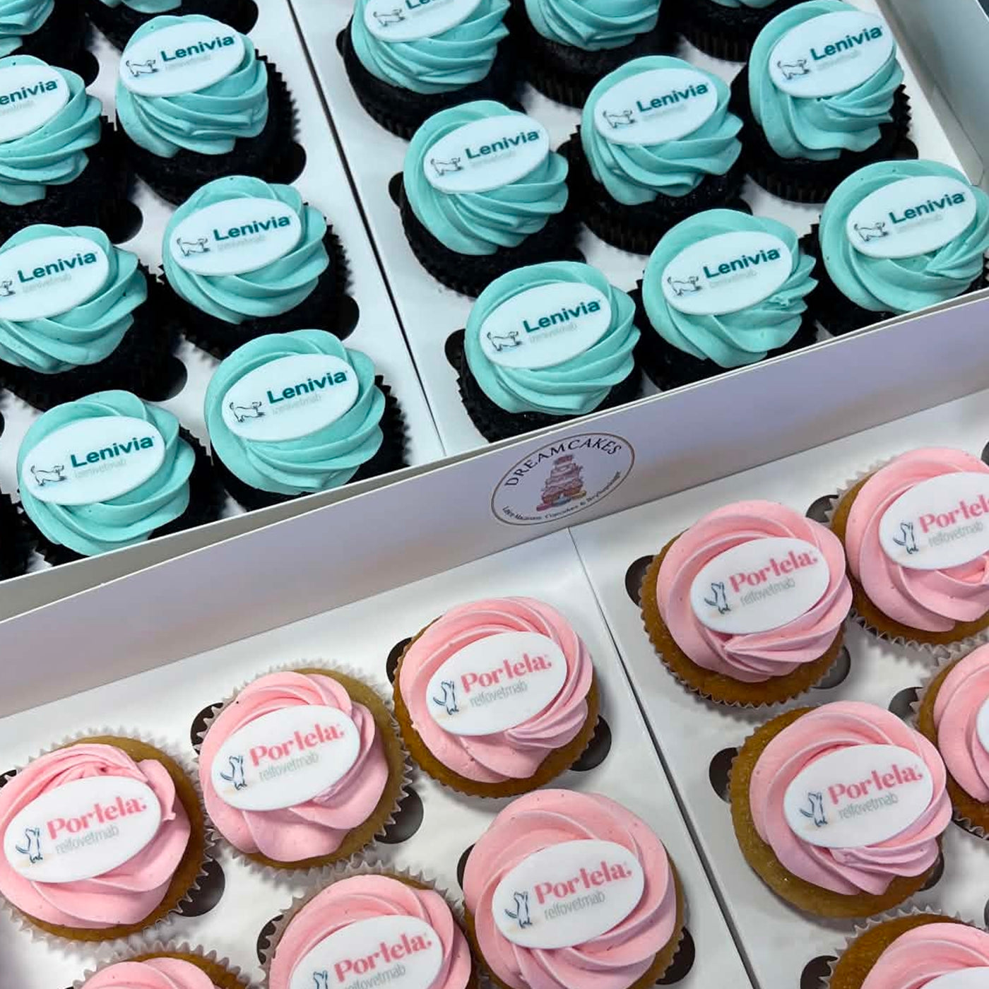 Cupcakes 48 stk. med Firma Logo til dit event